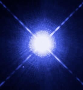 Sirius A and Sirius B by Hubble